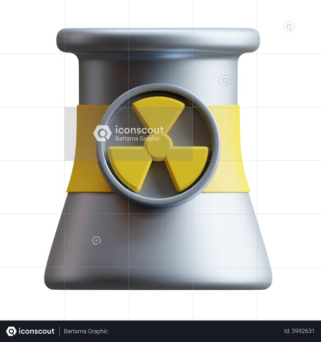 Nuclear Energy  3D Icon