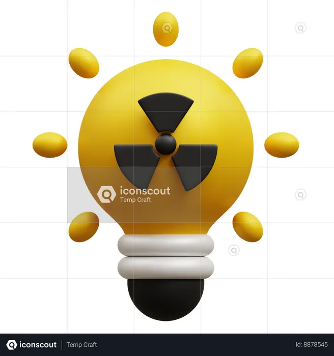 Nuclear Light  3D Icon