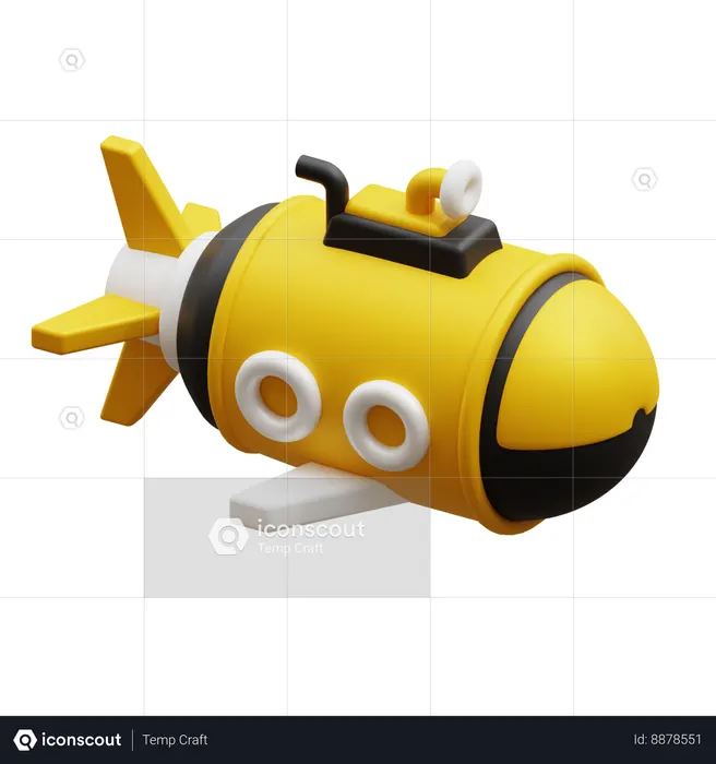 Nuclear missile  3D Icon