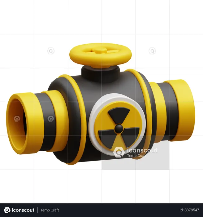 Nuclear pipe  3D Icon