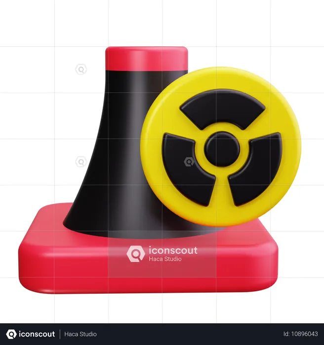 Nuclear Power Plant  3D Icon