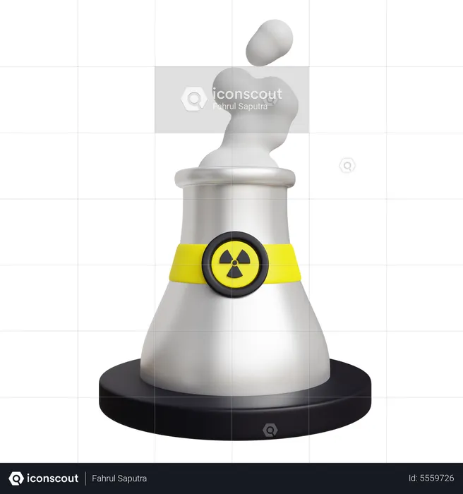 Nuclear Reactor Power Plant  3D Icon