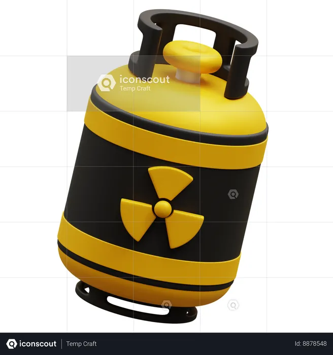 Nuclear Tube  3D Icon