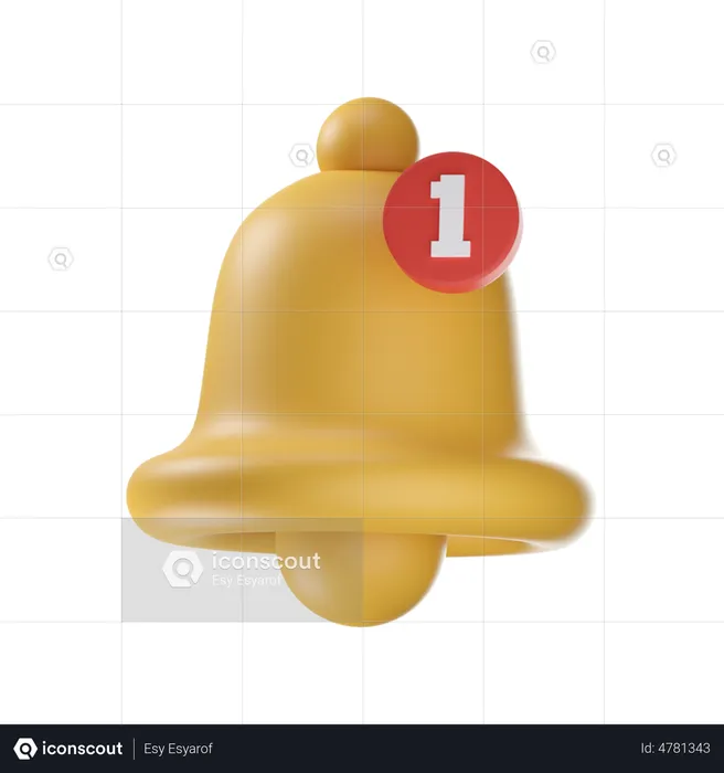 Nueva notificación  3D Icon