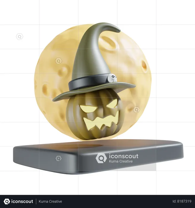 La nuit d'Halloween  3D Icon