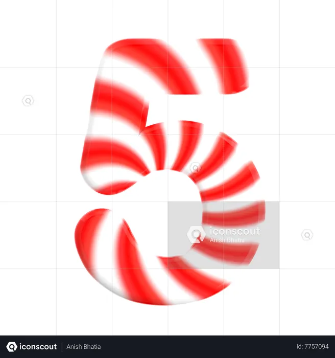 Number 5  3D Icon
