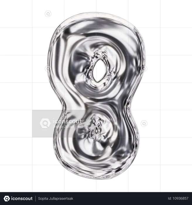 Number 8  3D Icon