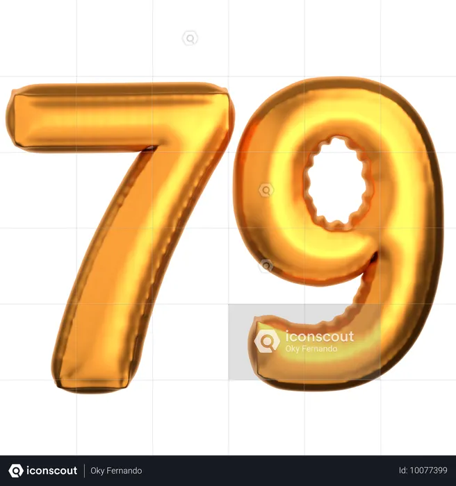 Numéro 79  3D Icon