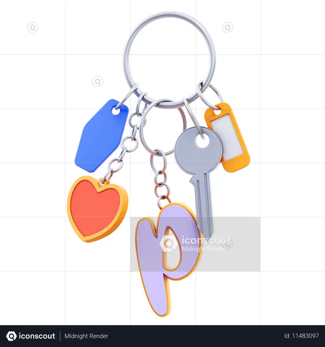 Nummernaufhänger  3D Icon
