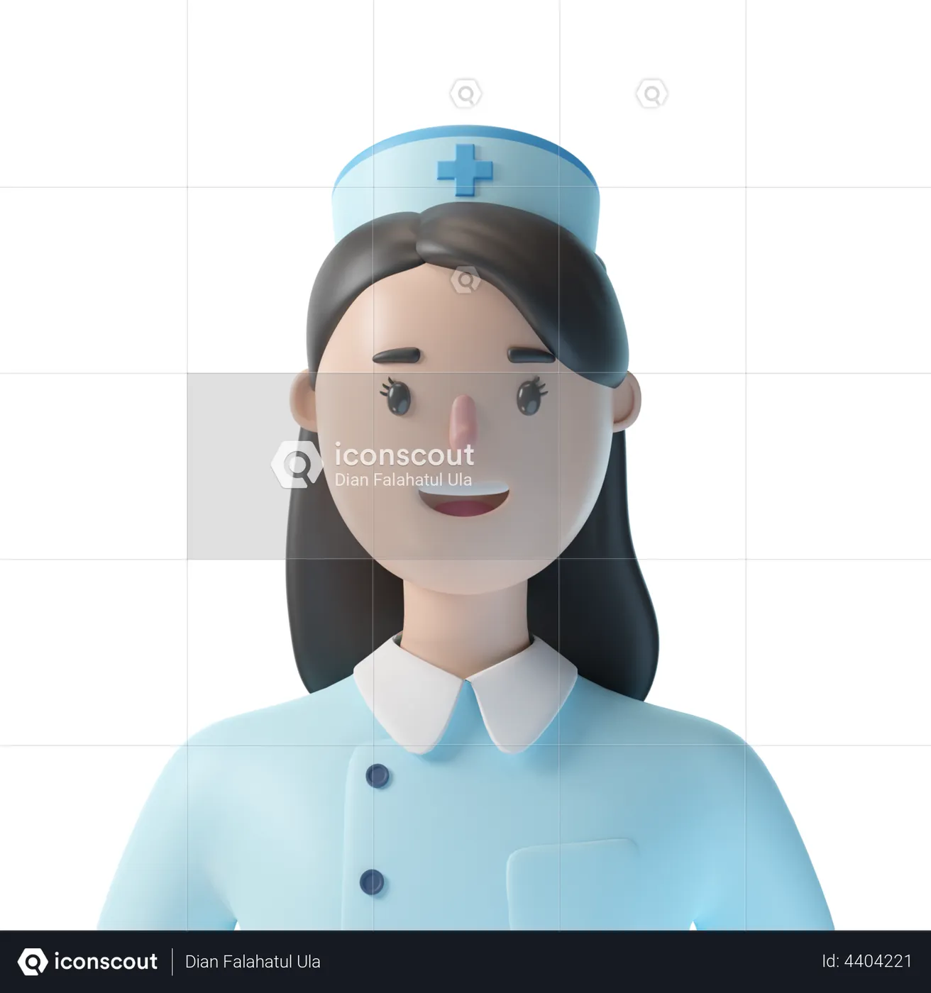 Nurse 3d Illustration Download In Png Obj Or Blend Format