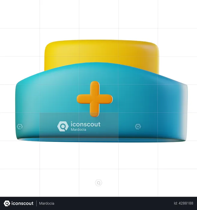 Nurse Hat  3D Illustration