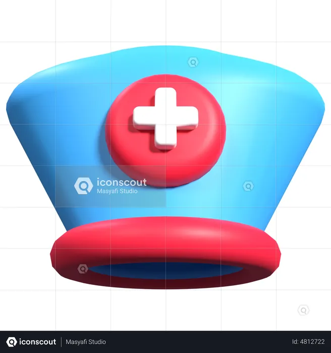 Nurse Hat  3D Illustration