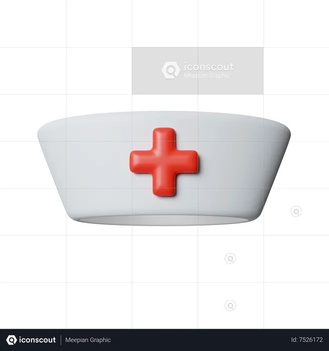 Premium Vector  Nurse with cross isolated with red background