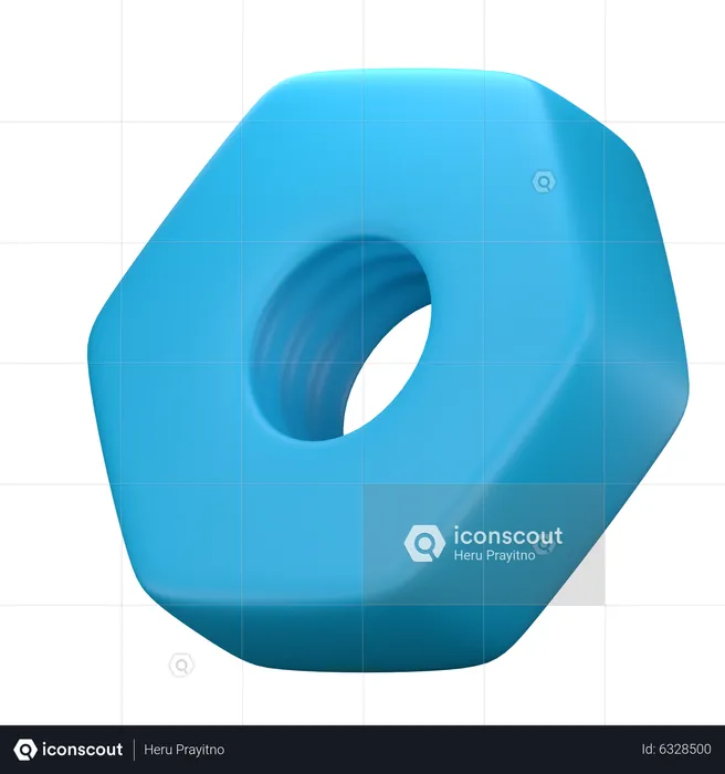 Nut Bolt  3D Icon