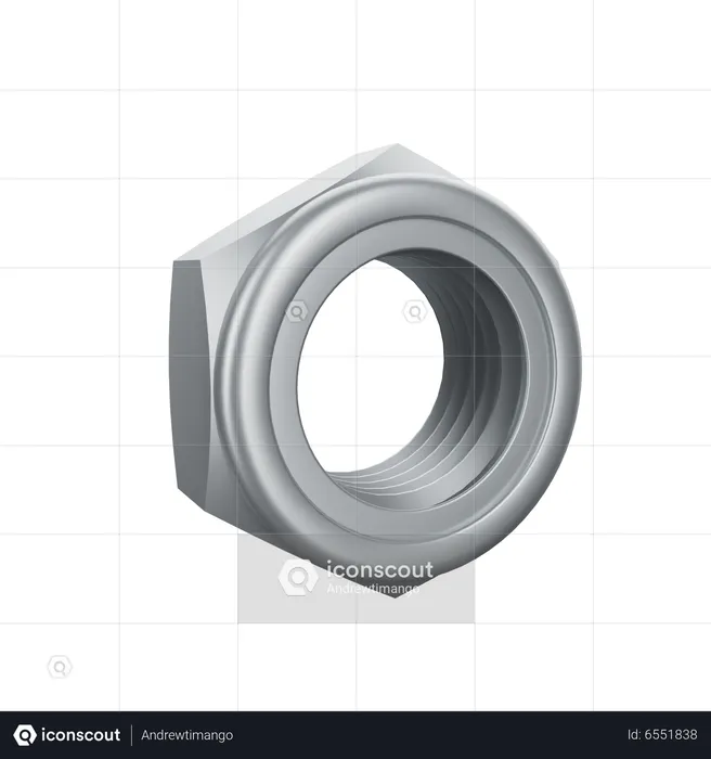 Nut Bolt  3D Icon