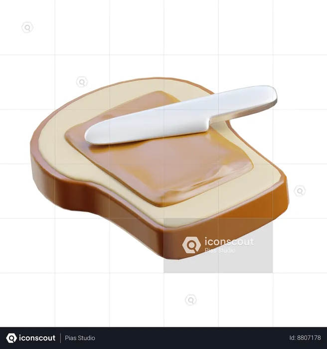 Nut Butter  3D Icon