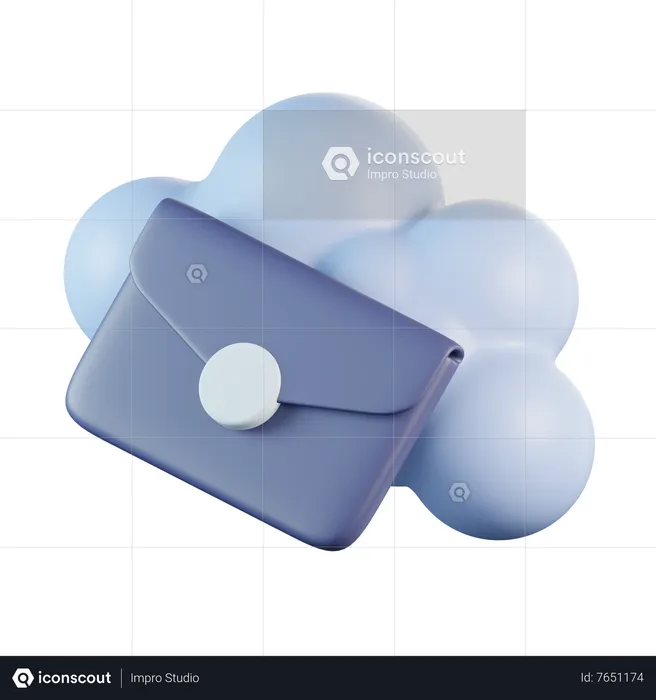 E-mail na nuvem  3D Icon