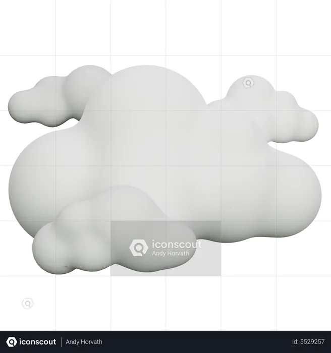 Nuvens  3D Icon