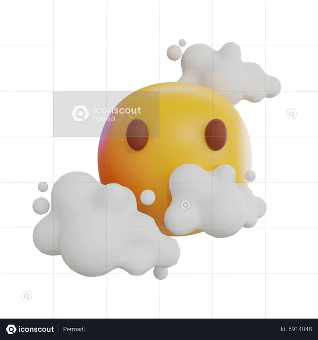 Emoji de nuvens Emoji 3D Icon