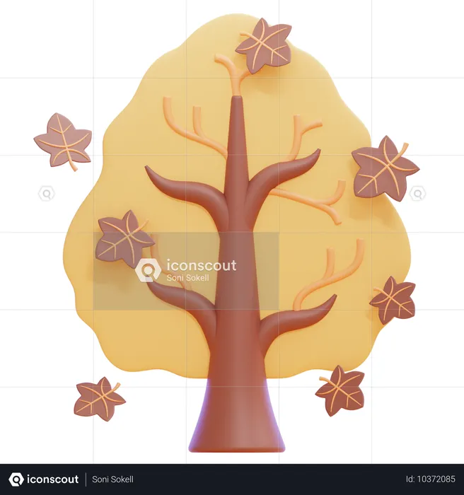 Oak Tree  3D Icon