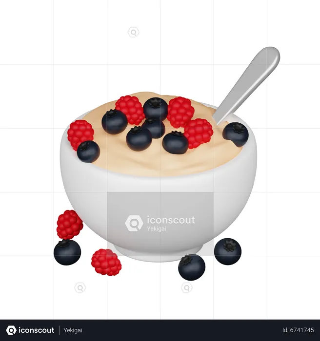 Oatmeal  3D Icon