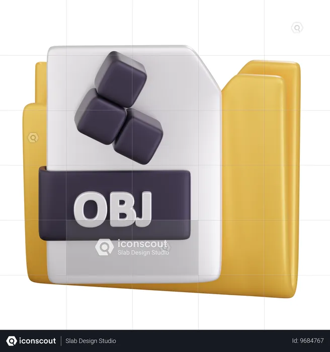 Obj  3D Icon