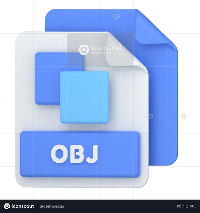 OBJ  3D Icon