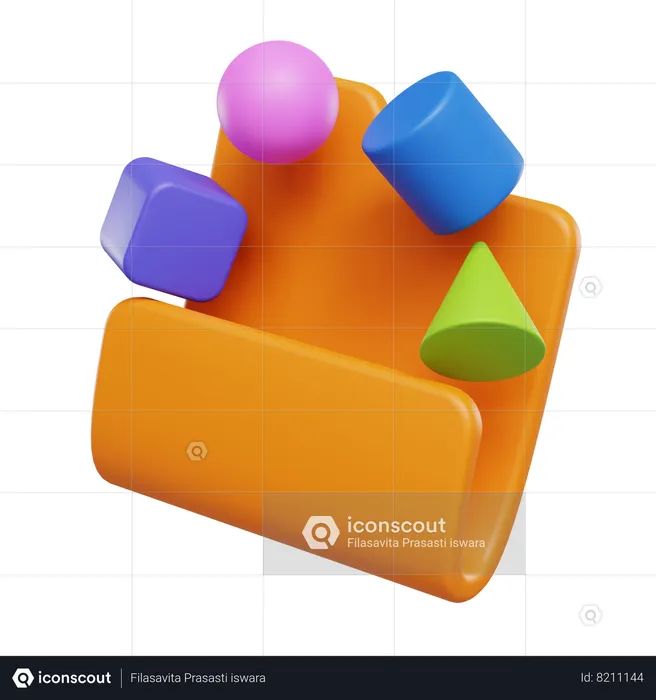 Object File  3D Icon