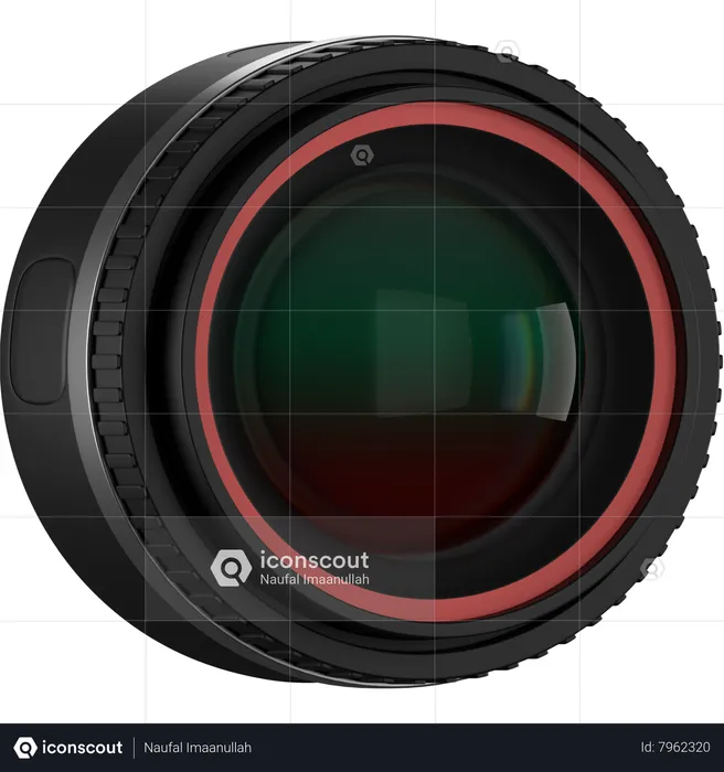 Objectif de la caméra  3D Icon