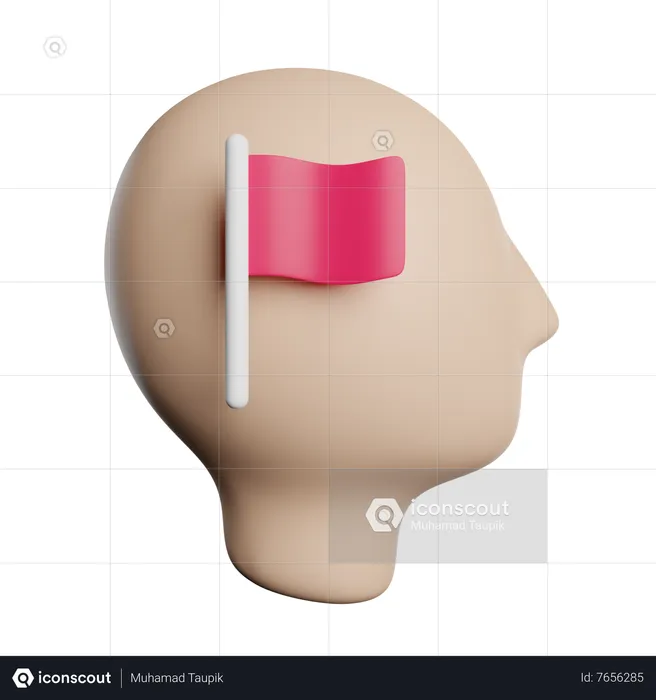 Objectif mental  3D Icon