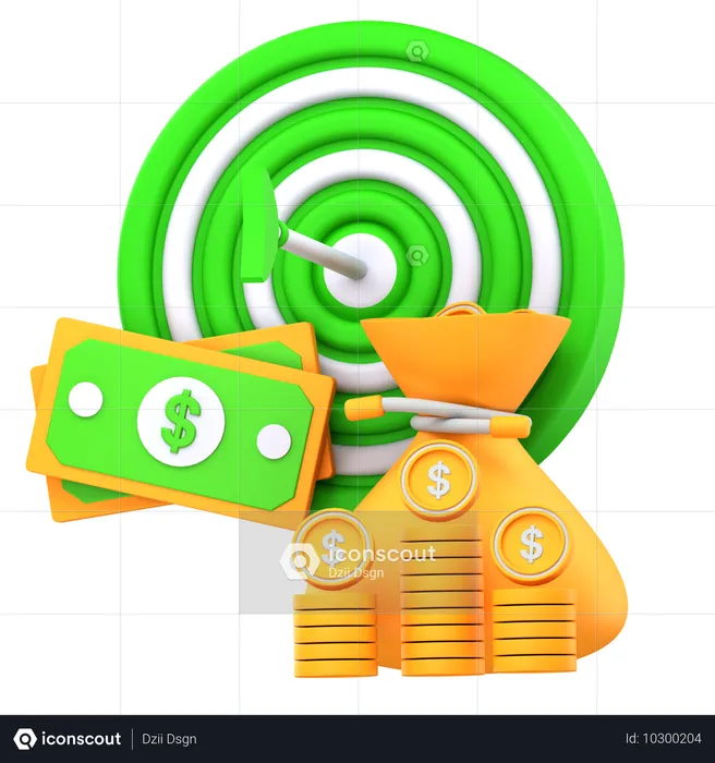 Objectifs financiers  3D Icon