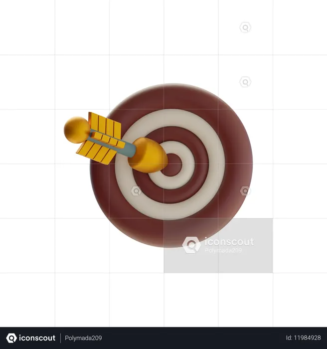 Objetivo empresarial  3D Icon