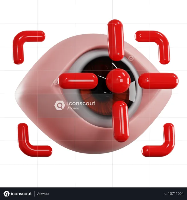 Objetivo ocular  3D Icon