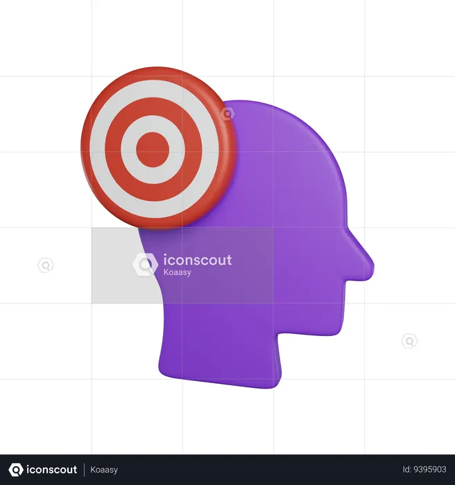 Metas de enfoque  3D Icon