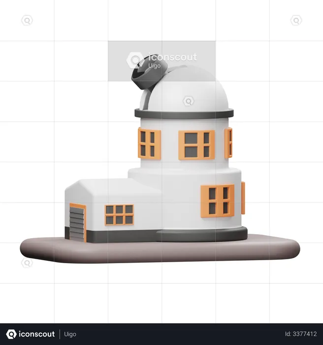 Observatorio  3D Illustration