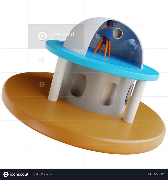 Observatorio  3D Icon