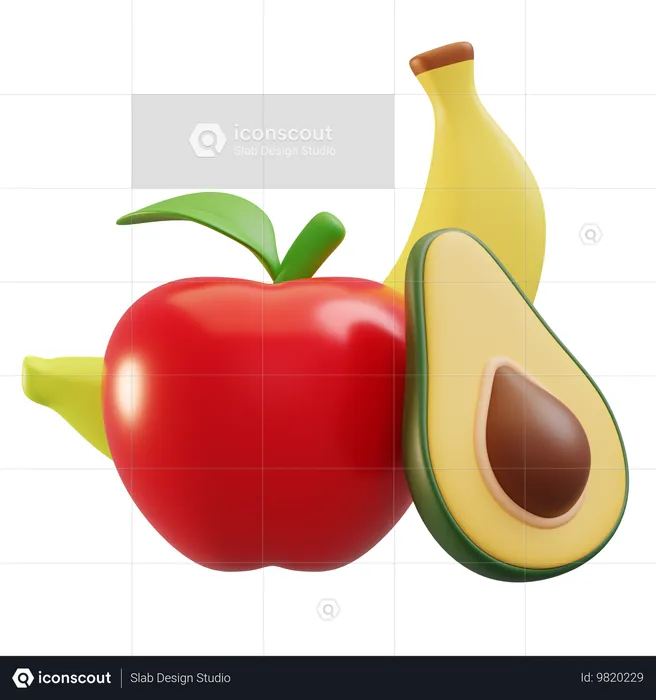 Obst  3D Icon