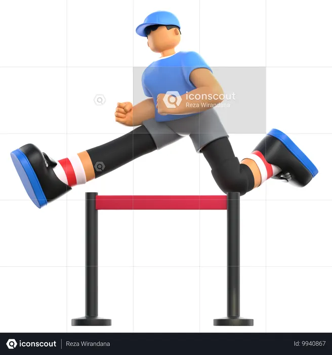 Obstacle Course Run  3D Icon