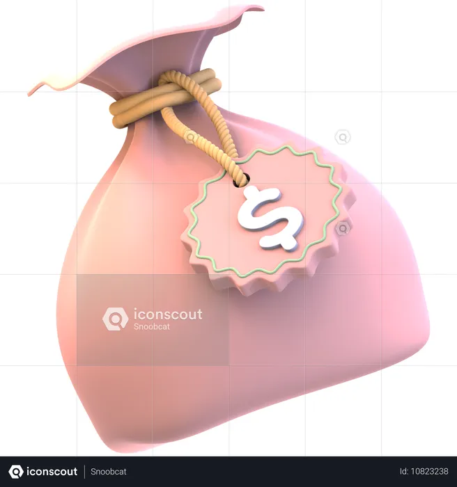 Obtener cotización Bolsa de dinero  3D Icon