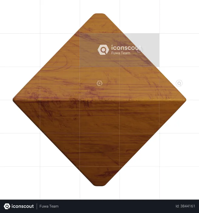 Octahedon  3D Illustration