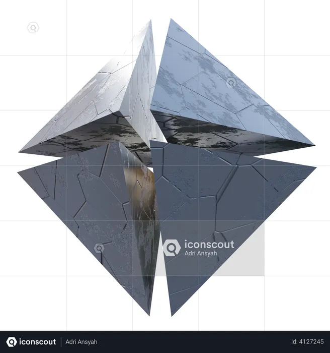 Octahedron  3D Illustration