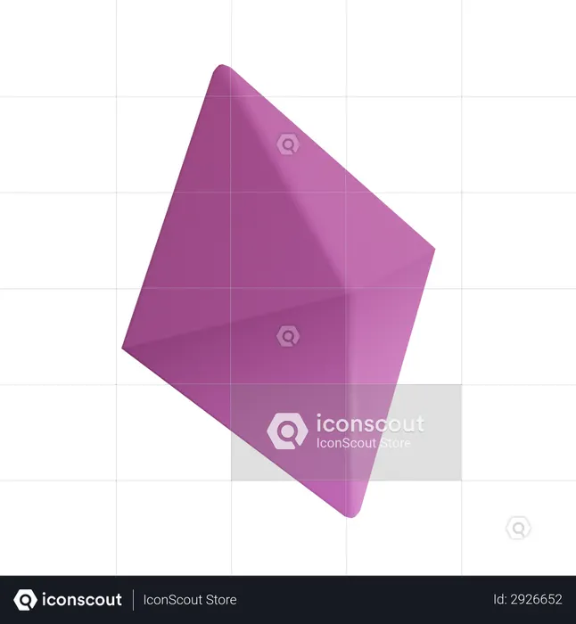 Octahedron  3D Illustration