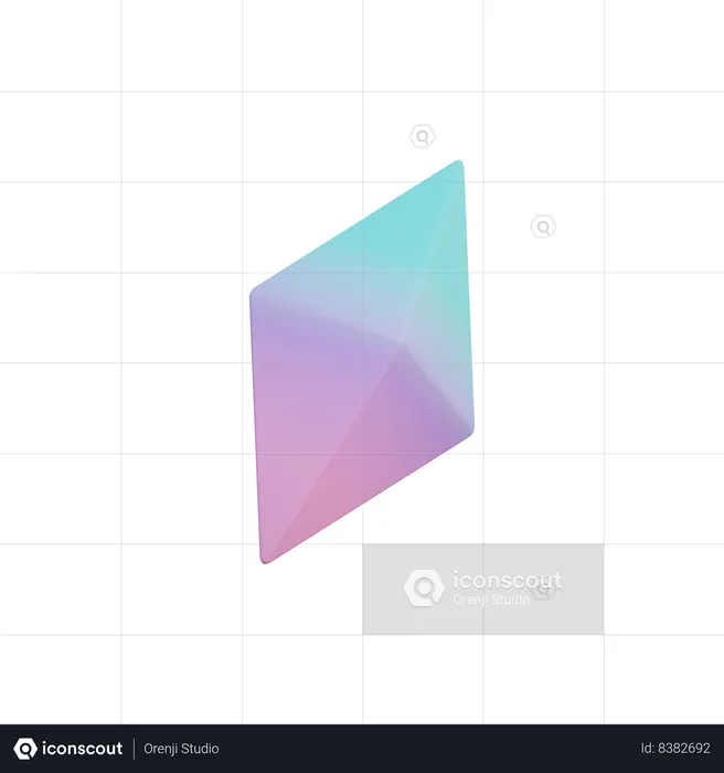Octahedron Abstract Object  3D Icon