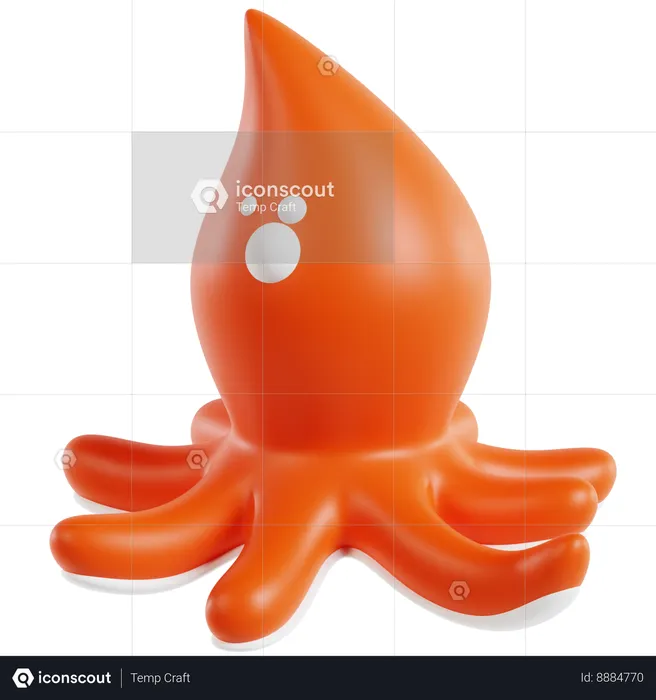 Octopus  3D Icon