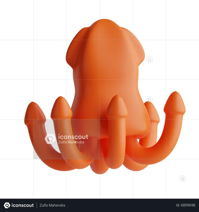 Octopus  3D Icon