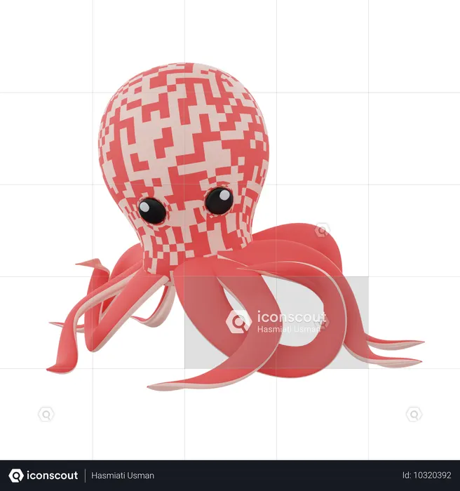 Octopus  3D Icon