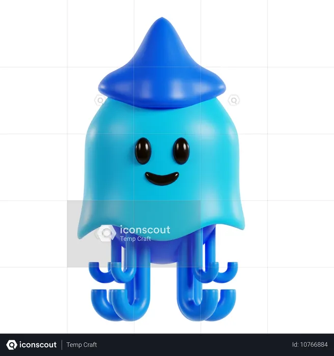 Octopus  3D Icon