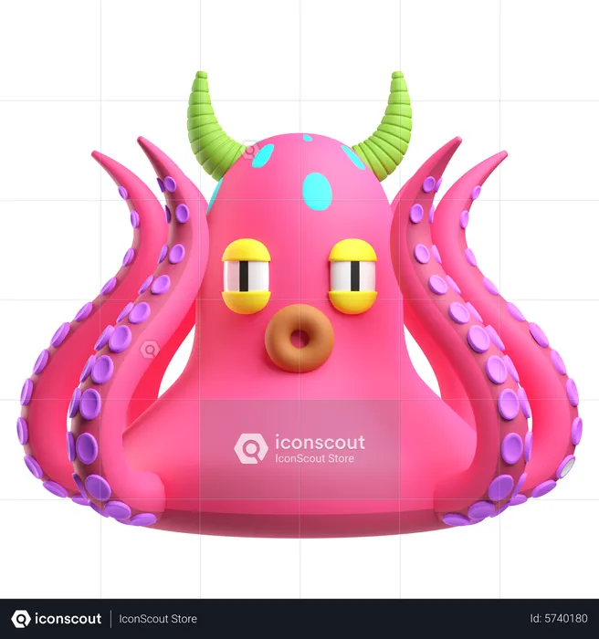 Octopus  3D Icon