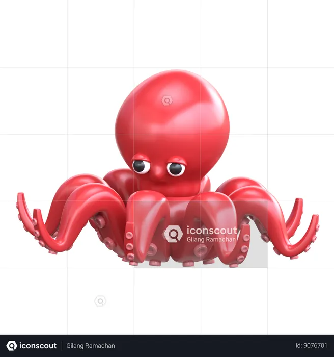 Octopus  3D Icon