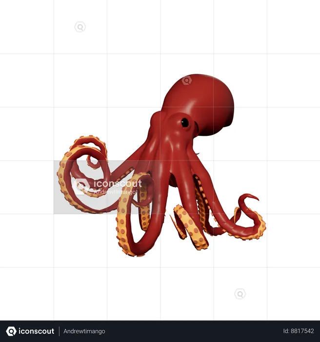 Octopus  3D Icon